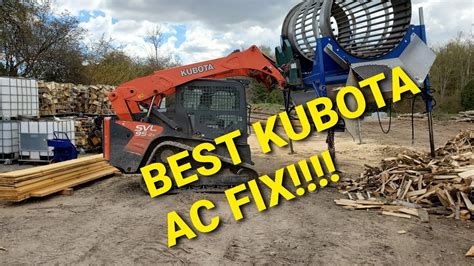 kubota skid steer ac not working|kubota svl75 air conditioner repair.